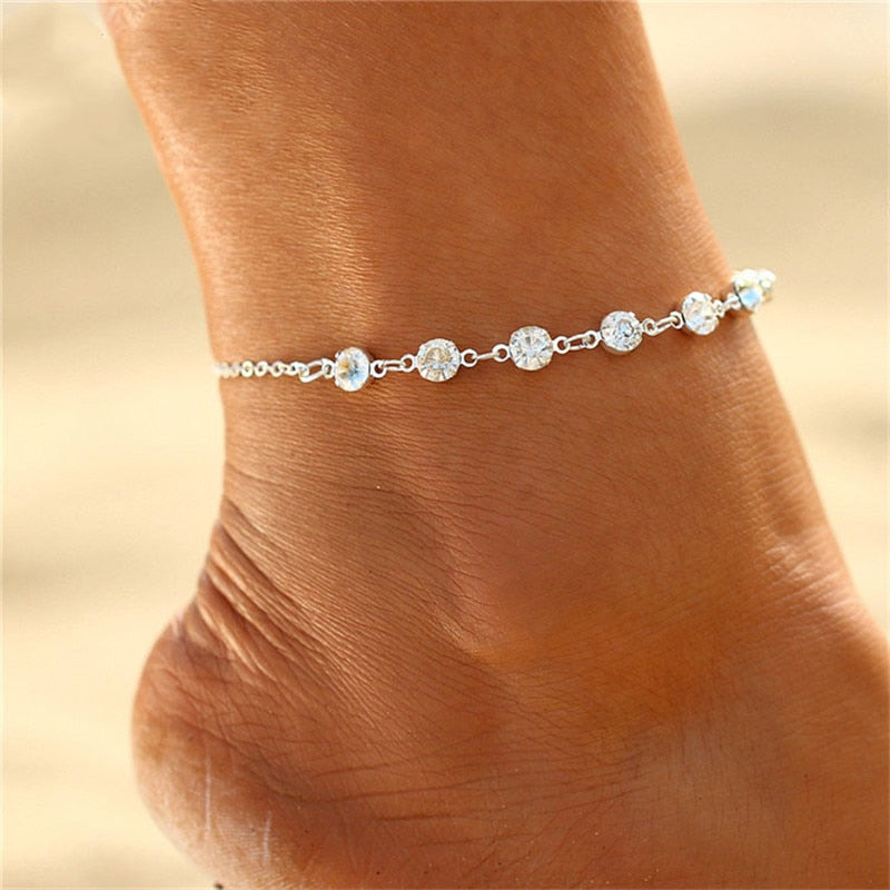 Rhinestone Anklet Bracelets