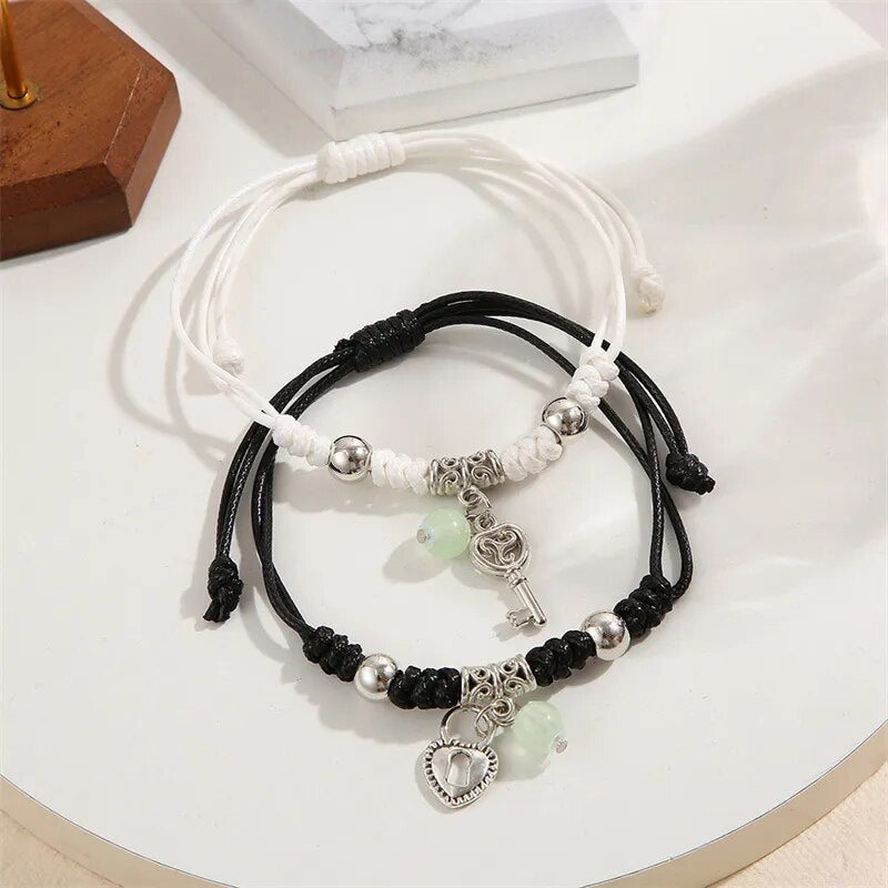 2PC Light Up Rope Beads Bracelets