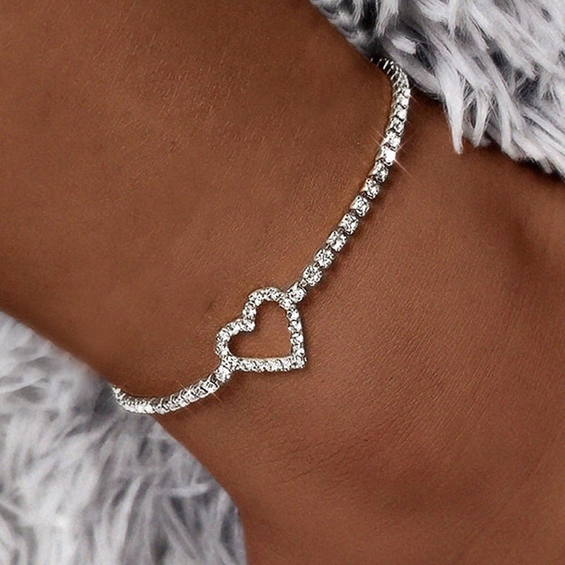 Rhinestone Anklet Bracelets