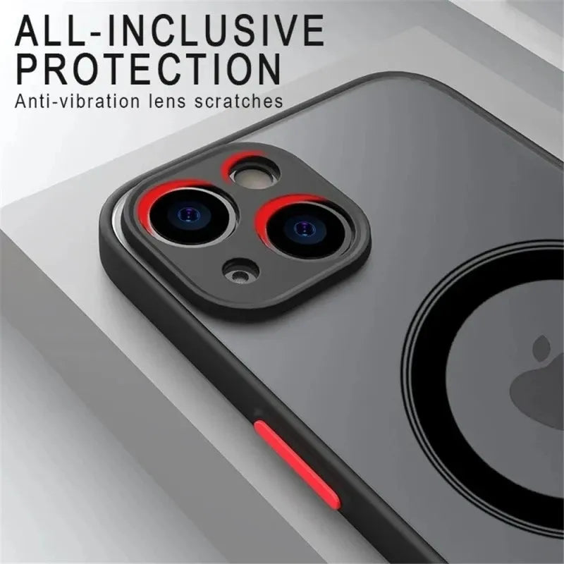 iPhone 14/13/12/11/Pro/Max/Mini/Plus/X/XR/XS Shockproof Magnetic Armor Magsafe Wireless Case For