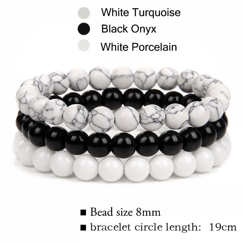 Natural Stone Bracelets (3 Pcs)