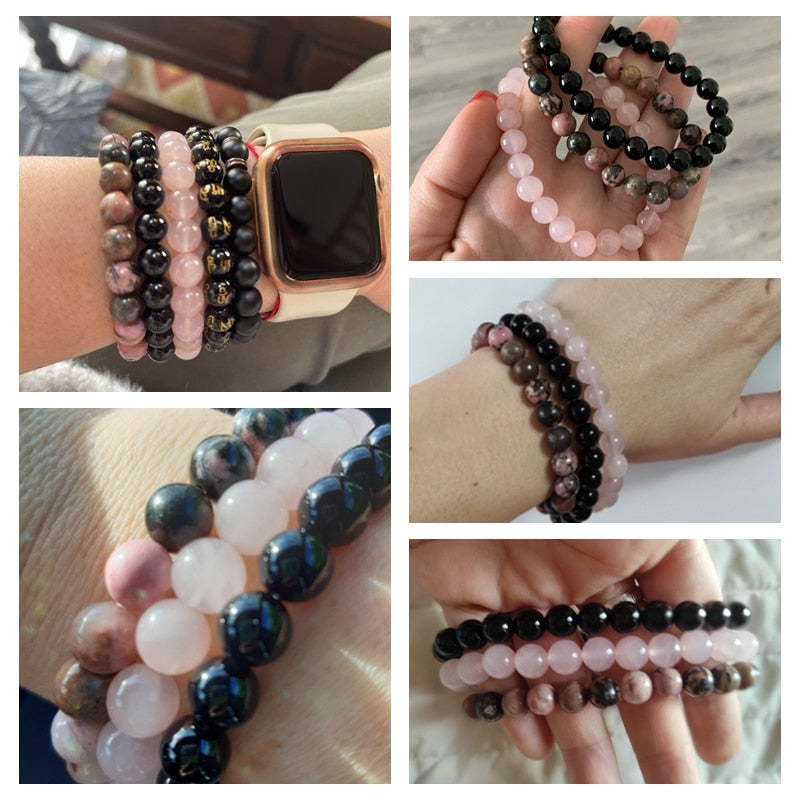 Natural Stone Bracelets (3 Pcs)