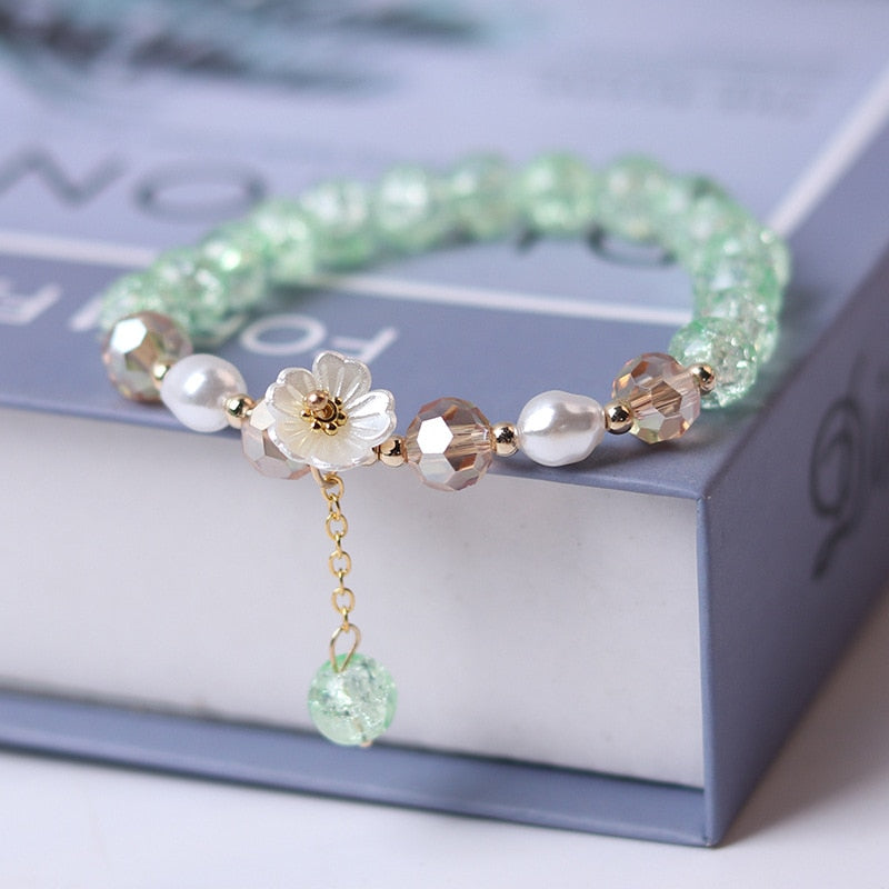 Flower Crystal Bracelet