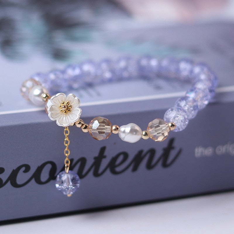 Flower Crystal Bracelet