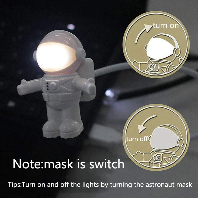 Cute Astronaut Desk Lamp Flexible