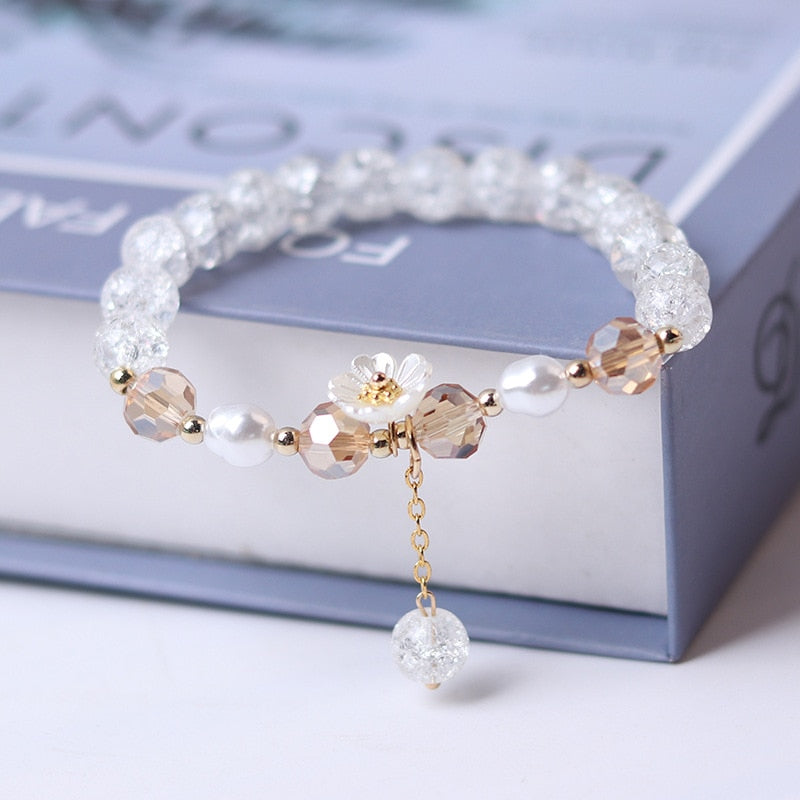 Flower Crystal Bracelet