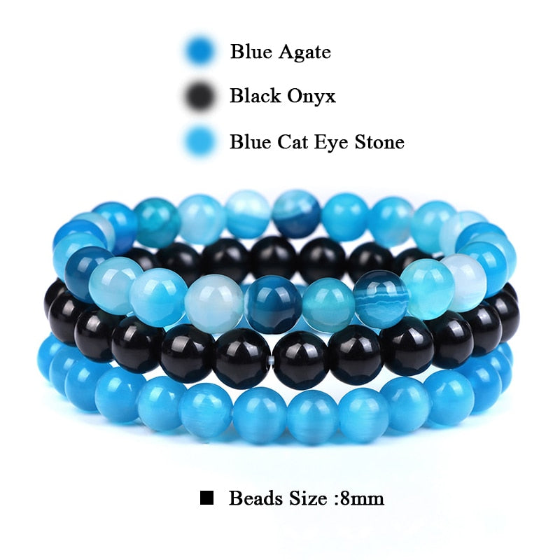 Natural Stone Bracelets (3 Pcs)