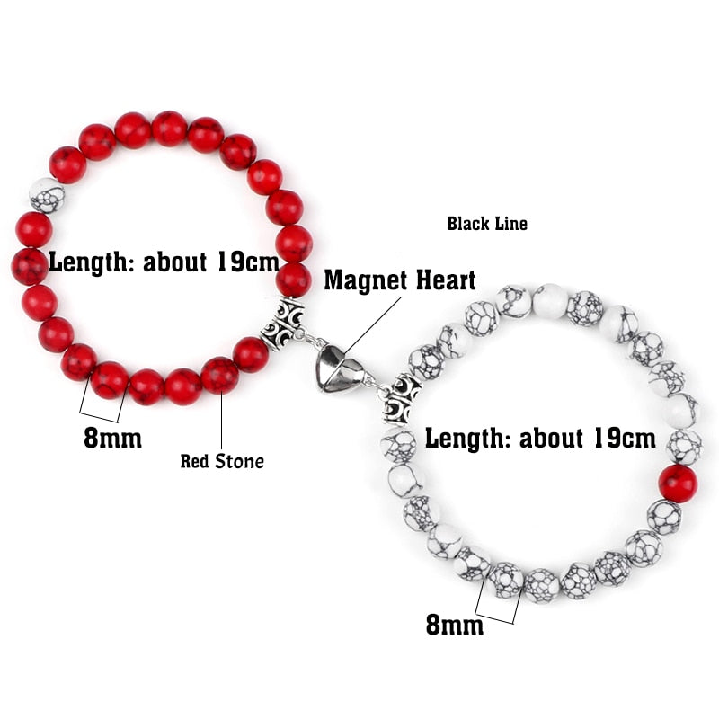 2pc Couple Magnetic Bracelets