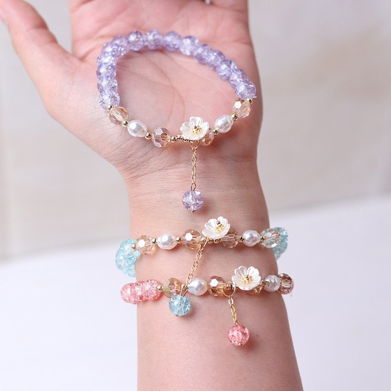 Flower Crystal Bracelet